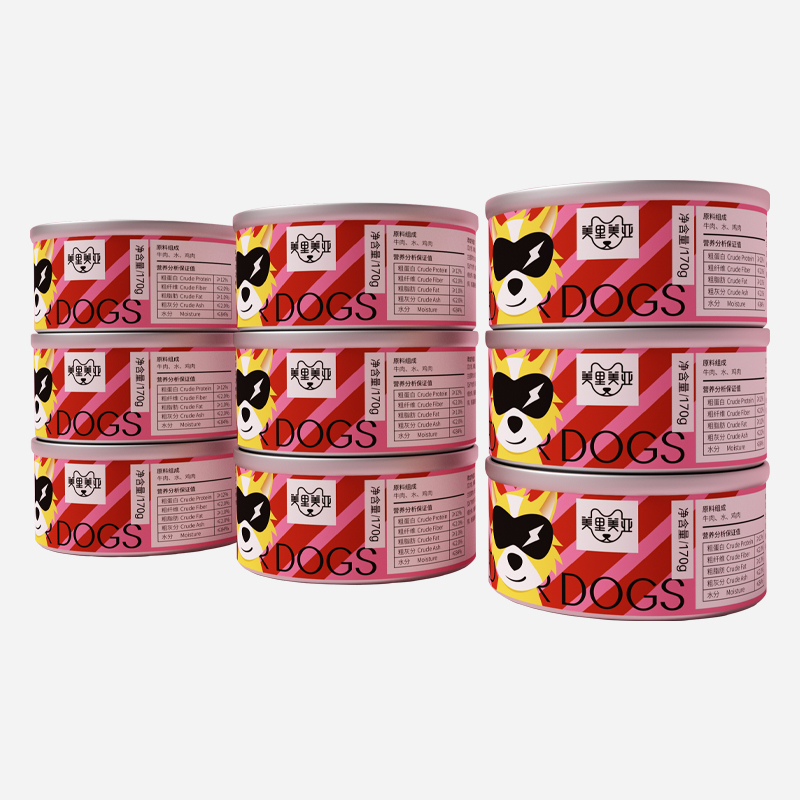 犬用罐頭（牛肉+雞肉口味）
